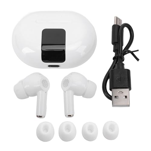 GLOGLOW -Übersetzung Earphone, Drahtlose Übersetzungsohrhörer mit App -Support 144 Sprachen Tragbare Geräuschstündung Echtzeit Sprachübersetzer Ohrhörer für Reisegeschäft (White) von GLOGLOW