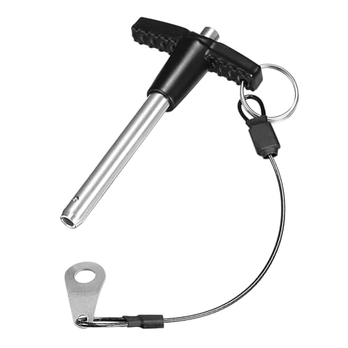 GLOKUUCA T-Griff-Verriegelungsstifte – Kugelverriegelungsstift passend für Fitnessstudio – Edelstahl 304 Druckknopf Pin mit 8–60 mm Schlüsselbandkabel – 5/16 Zoll Durchmesser 2-23/64 Zoll nutzbare GLOKUUCA T-Griff-Verriegelungsstifte – Kugelverriegelungsstift passend für Fitnessstudio – Edelstahl 304 Druckknopf Pin mit 8–60 mm Schlüsselbandkabel – 5/16 Zoll Durchmesser 2-23/64 Zoll nutzbare von GLOKUUCA