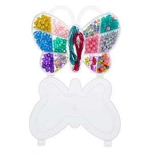GLOREX Bastelset Perlen Schmetterling mehrfarbig von GLOREX