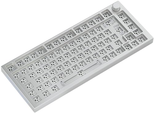 Glorious Gaming GMMK PRO 75% Barebones (Frame Only) – Modulares mechanisches Gaming-Keyboard, 1,5 kg schwer, RGB, voll anpassbar, unterstützt 5-polige Schalter, International/ISO Layout - Weiß von Glorious