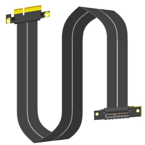 GLOTRENDS 600mm PCIe 3.0 X4 Riser Kabel für M.2, WiFi, Firewire, USB, Soundkarten, etc von GLOTRENDS