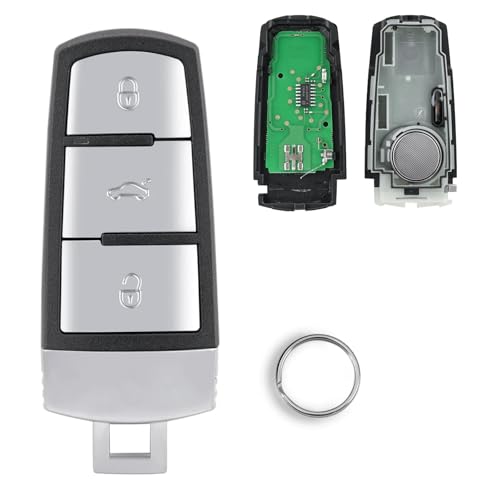 433 MHz 3-Tasten-Fernbedienung Autoschlüssel mit ID48 Chip 3C0959752BA für Volkswagen Wv CC Passat Passat B6 B7 Magotan + Schlüsselanhänger 433 MHz 3-Tasten-Fernbedienung Autoschlüssel mit ID48 Chip 3C0959752BA für Volkswagen Wv CC Passat Passat B6 B7 Magotan + Schlüsselanhänger von GLOUVDEYZ