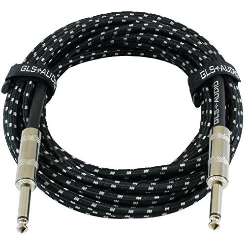 GLS Audio Kabel Klinkenkabel 6,3 mm - 6 m langes Gitarrenkabel für e-Gitarre, Bass - Universal Instrumentenkabel für Verstärker, Lautsprecher, Keyboard etc. - 2x gerade Klinke auf Klinke von GLS Audio