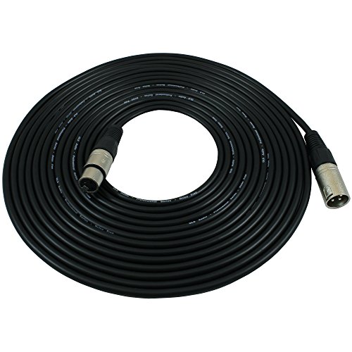 GLS Audio XLR Kabel (7,5﻿m Länge) - Patchkabel Steckverbinder 3-polig - Stecker auf Buchse - Mikrofon Kabel, Audio Kabel (Schwarz) von GLS Audio