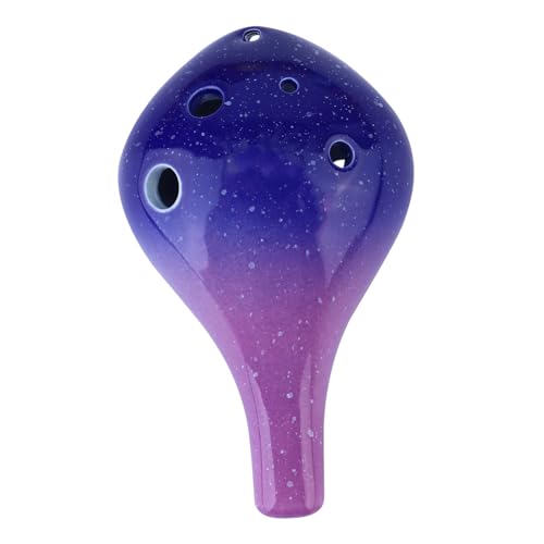 GLSTOY Elegantes Ocarina-instrument Aus Keramik Mit 6 Löchern Für Musikanfänger von GLSTOY