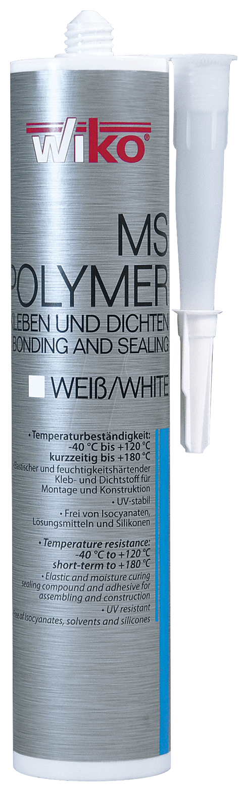 WIKO MSP K290W - MS-Polymer, dauerelastisch, Kartusche, 290 ml von GLUETEC