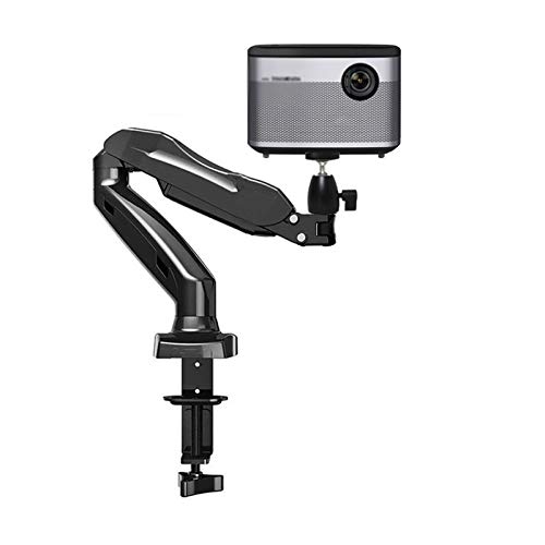 GLigeT Projektor Halterung Projektorständer-Halterung, um 360 Grad drehbar, flexibel, höhen- und winkelverstellbar, hochwertiger Langer Arm aus Aluminiumlegierung, schwarz Projector Stand von GLigeT