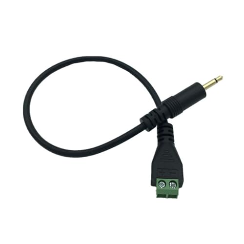 GMBYLBY 3 5 Mm (1/8 Zoll) Männlich Bis 2 Pin Schraubenklemmen Kopfhörer Kopfhörer Balun Löthersteller Adapter Kabelmusikkabel von GMBYLBY