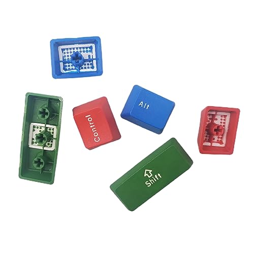 GMBYLBY 6PCS Keycaps Control OEM Height Keycap 1.25U 10mm DyeSUB Personality Keycap Mechanische Tastaturen von GMBYLBY