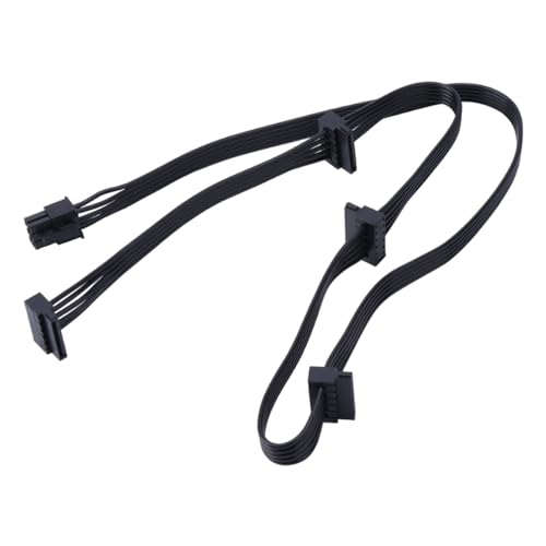 GMBYLBY 6PIN Zu-4x Stromversorgungsmodulleitung Für Geräte Mit Einzelnen 6Pin Port Lüfter Hauptnetzteil Adaptern von GMBYLBY
