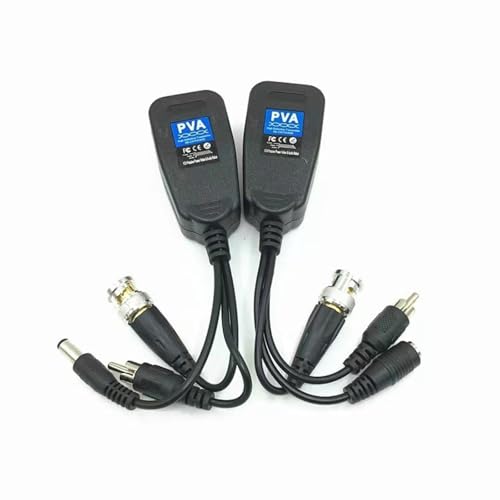 GMBYLBY CCTV Coax BNC Video Power Transceiver Zu Cat5e 6 RJ45 Steckverbinder Videoübertragungskabel Für 8MP Kamera von GMBYLBY