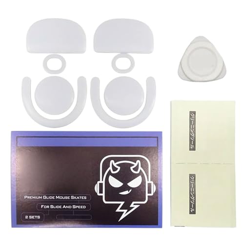 GMBYLBY Ersatz Mausschlittschuhe Pad 1 Pack Roundkrüge Mausfüßen Füße Aufkleber Für GPROX Superlight 2dex Maus von GMBYLBY
