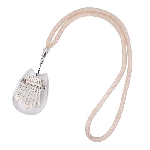 Tragbares Acryltasche Daumen Klavier 8 Key Thumb Piano Finger Musical Finger Klavier Sound Heilungsinstrumente Geschenke Für Kinder von GMBYLBY