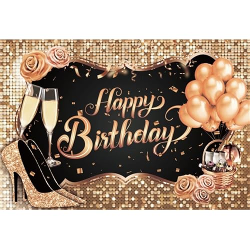 Deko Geburtstag Luftballons Geburtstagshintergrund for Erwachsene „Happy Fabulous“ for Frauen for 50., 30., 40., 60. Geburtstag, Party, Fotohintergrund, Fotoshooting-Requisiten(NWH20197,Vinyl 150x100c Deko Geburtstag Luftballons Geburtstagshintergrund for Erwachsene „Happy Fabulous“ for Frauen for 50., 30., 40., 60. Geburtstag, Party, Fotohintergrund, Fotoshooting-Requisiten(NWH20197,Vinyl 150x100c von GMGQJST
