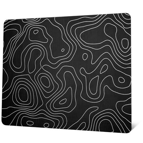 Glas-Mauspad für Gaming, schwarzes topografisches hartes Gaming-Mauspad, professionelles großes Mauspad, 410 mm x 310 mm, spezielle Glasoberfläche mit verbesserter Präzision und Geschwindigkeit Glas-Mauspad für Gaming, schwarzes topografisches hartes Gaming-Mauspad, professionelles großes Mauspad, 410 mm x 310 mm, spezielle Glasoberfläche mit verbesserter Präzision und Geschwindigkeit von GMKWTL