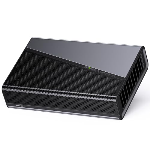 GMKtec AD-GP1 Externe GPU-Dockingstation, eGPU-Gehäuse mit AMD Radeon 7600M XT GPU-Grafikkarte, HDMI2.1, DisplayPort2.0, Oculink, USB4, eGPU Dock für Mini PC Laptop Notebook Spielkonsole von GMKtec