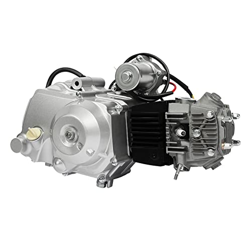 125cc Motor 4 Takt Motor Einzylinder Motor Halbautomatisch 3 Speed Motor für ATV Go Kart Bike Halbautomatischer Elektrostart 3+1 Rückwärtsgang von GMSLuu