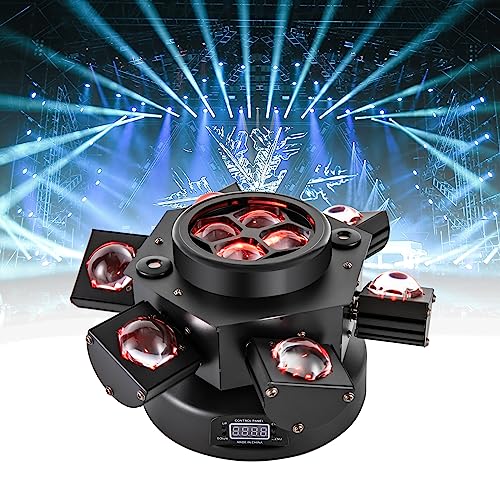 150W Moving Head Licht Partylicht Scheinwerfer RGBW LED Strahler Bühnenlicht mit 512 Soundaktivierter Lichteffekt mit 6 Lichtarmen für Weihnachten DJ Bar Geburtstag Disco Hochzeit 150W Moving Head Licht Partylicht Scheinwerfer RGBW LED Strahler Bühnenlicht mit 512 Soundaktivierter Lichteffekt mit 6 Lichtarmen für Weihnachten DJ Bar Geburtstag Disco Hochzeit von GMSLuu