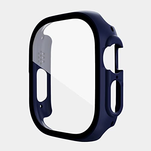 GMUJIAO 2-Stück Hülle für Apple Watch Ultra/Ultra 2 49mm,Hülle Mit Displayschutz,Hard PC Rundum Displayschutz Schutz Case für Apple Watch Ultra/Ultra 2 49mm-Blau von GMUJIAO