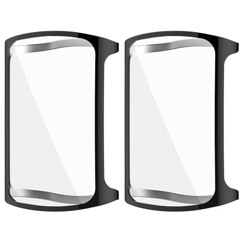 GMUJIAO [2 Stück kompatibel mit Fitbit Charge 6 für Hülle,Stoßabsorbierende Dünn Designte Schutzhülle,Rundum Schutzhülle HD Ultradünne Schutz Case-Schwarz von GMUJIAO