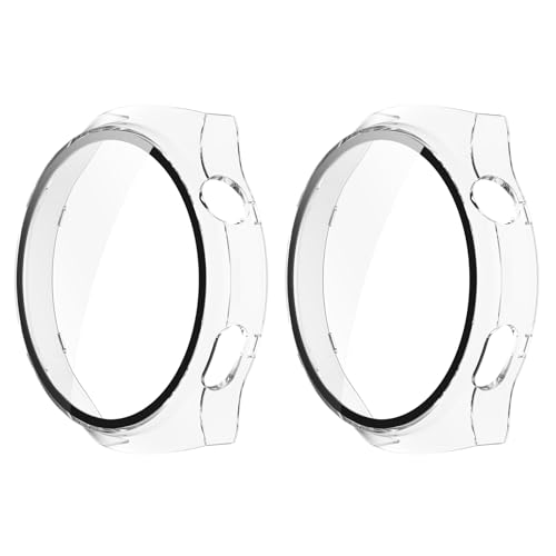 GMUJIAO [2 Stück kompatibel mit Huawei Watch 4 Pro Space Edition für Hülle,Hülle Mit Displayschutz,Hard PC Rundum Displayschutz Schutz Case für Huawei Watch 4 Pro Space Edition-Transparent GMUJIAO [2 Stück kompatibel mit Huawei Watch 4 Pro Space Edition für Hülle,Hülle Mit Displayschutz,Hard PC Rundum Displayschutz Schutz Case für Huawei Watch 4 Pro Space Edition-Transparent von GMUJIAO