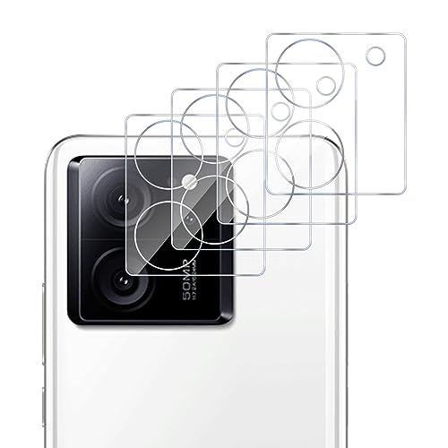 GMUJIAO [4 Stück Kamera Schutzfolie Linse kompatibel mit Xiaomi 13T Pro,Xiaomi 13T Pro Kamera Schutzfolie Linse,9H Härte,HD Kameraschutz[Anti-Kratzer]-Transparent von GMUJIAO