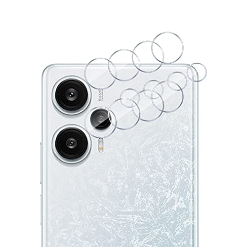 GMUJIAO [4 Stück Kamera Schutzfolie Linse kompatibel mit Xiaomi Redmi Note 12 Turbo,Xiaomi Redmi Note 12 Turbo Kamera Schutzfolie Linse,9H Härte,HD Kameraschutz[Anti-Kratzer]-Transparent von GMUJIAO