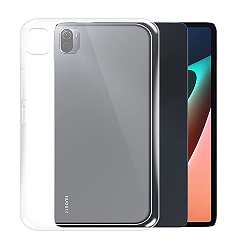 GMUJIAO Hülle Kompatibel mit Xiaomi Pad 5/5 Pro,Silikon Weiches Leder TPU Stoßfest Leichtes Gehäuse-Transparent von GMUJIAO