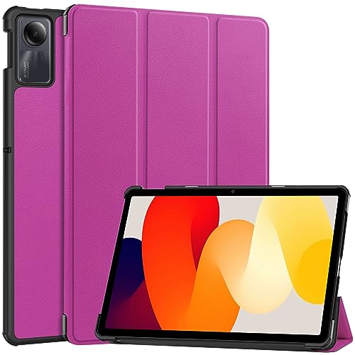 GMUJIAO Kompatibel mit Xiaomi Redmi Pad SE 11 inch (2023) für Hülle,Standfunktion Schlanke PU Leder Telefontasche mit Dreifachem Standfuß [Sturzsicher]-Lila von GMUJIAO