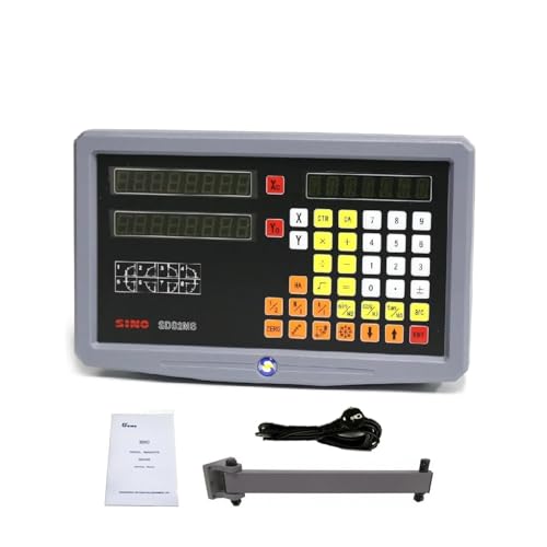 Digitale lineare Skala genau 2-Achsen-Digitalanzeige-DRO-Kit und 2 Stück KA300 KA500 Slim Ruler Hochpräziser optischer Encoder mit linearer Skala for Drehmaschinen für Fräsmaschinen, Drehmaschinen, Mo Digitale lineare Skala genau 2-Achsen-Digitalanzeige-DRO-Kit und 2 Stück KA300 KA500 Slim Ruler Hochpräziser optischer Encoder mit linearer Skala for Drehmaschinen für Fräsmaschinen, Drehmaschinen, Mo von GMUME