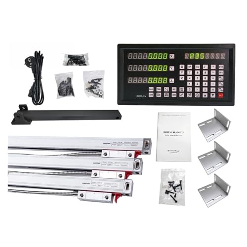 Digitale lineare Skala genau DRO-3V Digitalanzeige und 3 Stück 0-1000 mm lineare Skalen Encoder for Fräsmaschine EDM Bohrmaschine Gitterlineal für Fräsmaschinen, Drehmaschinen, Montagezubehör Digitale lineare Skala genau DRO-3V Digitalanzeige und 3 Stück 0-1000 mm lineare Skalen Encoder for Fräsmaschine EDM Bohrmaschine Gitterlineal für Fräsmaschinen, Drehmaschinen, Montagezubehör von GMUME