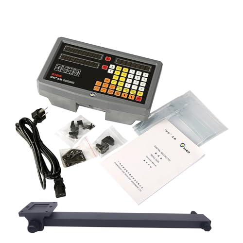 Digitale lineare Skala genau Drehmaschinen-Fräs-DRO-Set, 2-Achsen-Digitalanzeige, KA300, lineare Skala, TTL 0,005 mm, KA-300, optischer Encoder für Fräsmaschinen, Drehmaschinen, Montagezubehör Digitale lineare Skala genau Drehmaschinen-Fräs-DRO-Set, 2-Achsen-Digitalanzeige, KA300, lineare Skala, TTL 0,005 mm, KA-300, optischer Encoder für Fräsmaschinen, Drehmaschinen, Montagezubehör von GMUME