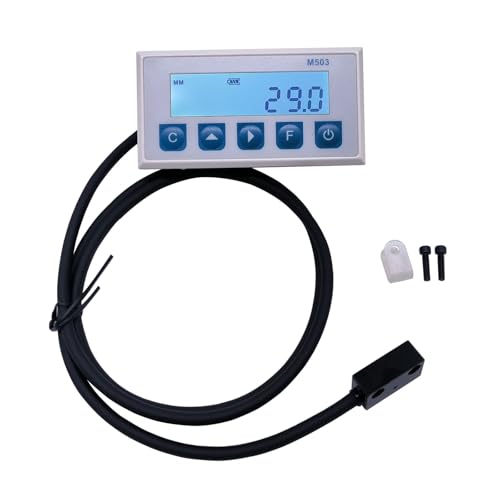 Digitale lineare Skala genau Magnetische Skala DRO Display Integrierte Embedded Magnet Messsystem Magnetband mit Fleck Gürtel Profil Holzbearbeitung für Fräsmaschinen, Drehmaschinen, Montagezubehör(M5 von GMUME