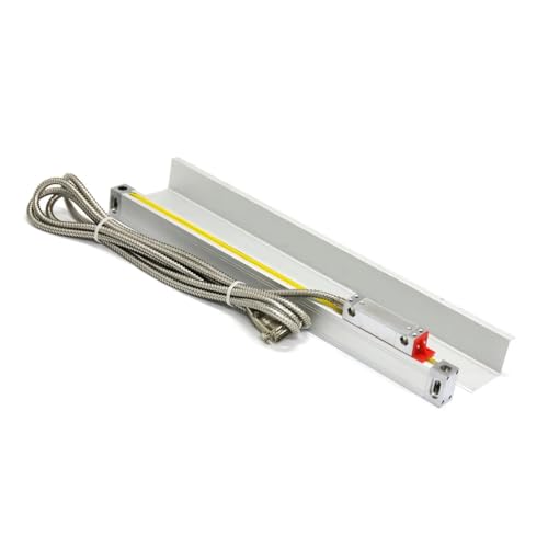 Digitale lineare Skala genau Schlanke, hochpräzise 0,005 mm dünne lineare Drehbankskala TTL 50 100 150 200 250 300 350 mm 20 x 28 mm kleines lineares Encoder-Gitterlineal für Fräsmaschinen, Drehmaschi von GMUME