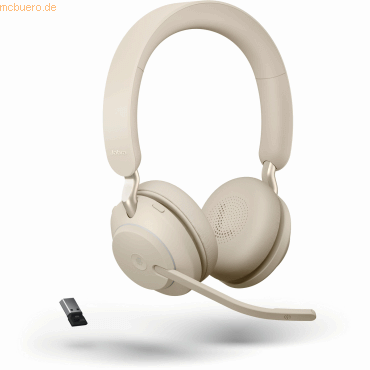 GN Audio Germany JABRA Evolve2 65 Stereo MS USB-A Bluetooth beige von GN Audio Germany