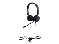 Kopfhörer JABRA EVOLVE 20 MS Stereo USB mit Kopfbügel Noise Cancelling USB-Anschluss mit Stummschalttaste und Lautstärkeregler am Kabel Kopfhörer JABRA EVOLVE 20 MS Stereo USB mit Kopfbügel Noise Cancelling USB-Anschluss mit Stummschalttaste und Lautstärkeregler am Kabel von GN Audio