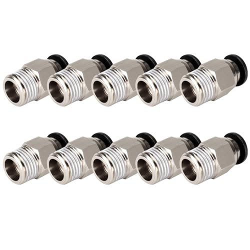 PC4-M10 Pneumatischer Anschluss,PC4-M10 Stecker,PC4-M10 Connector,Gerader Pneumatischer PC4 M10 Stecker,Connector for Extruder 3D Printers,Schnellverbinder zum Einstecken für 3D-Drucker,10PC PC4-M10 Pneumatischer Anschluss,PC4-M10 Stecker,PC4-M10 Connector,Gerader Pneumatischer PC4 M10 Stecker,Connector for Extruder 3D Printers,Schnellverbinder zum Einstecken für 3D-Drucker,10PC von GNAUMORE