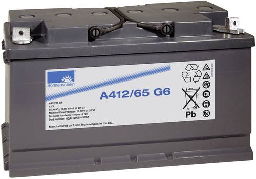 GNB Sonnenschein A412/65 G6 NGA4120065HS0BA Bleiakku 12V 65Ah Blei-Gel (B x H x T) 353 x 190 x 175mm von GNB Sonnenschein