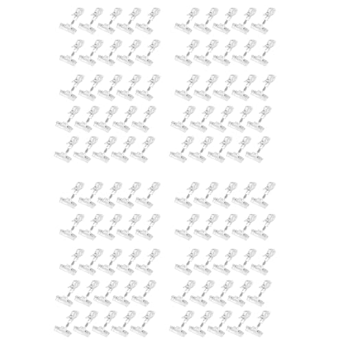 GNURBDILFO 100 Pack Kunststoff Merchandise Zeichen Clip Clip Drehbarer Clip-On Halter Display Clip Halter Stand Preis Display Halter, Klar GNURBDILFO 100 Pack Kunststoff Merchandise Zeichen Clip Clip Drehbarer Clip-On Halter Display Clip Halter Stand Preis Display Halter, Klar von GNURBDILFO