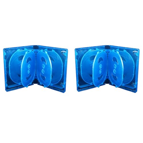 GNURBDILFO 2X CD-Aufbewahrungsbox, 10-Teilige Packung, CD-Hülle, Kunststoff, Doppelseitige CD-Aufbewahrung, Auto-CD-Hülle, Verdickte DVD-Hülle, Blau GNURBDILFO 2X CD-Aufbewahrungsbox, 10-Teilige Packung, CD-Hülle, Kunststoff, Doppelseitige CD-Aufbewahrung, Auto-CD-Hülle, Verdickte DVD-Hülle, Blau von GNURBDILFO