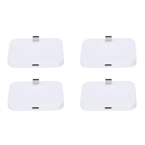 GNURBDILFO 4X Handy Desktop Typ C Station Halter Handy USB-C Station Docking Station Silber von GNURBDILFO