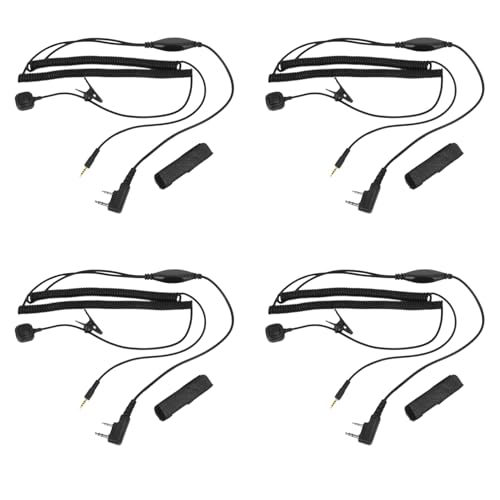 GNURBDILFO 4X V3 V6 V8 V1098a V5s Bluetooth Helm Kopfhoerer Spezielle Verbindungskabel Fuer UV-5R UV-82 GT-3 -Wege-Radio von GNURBDILFO