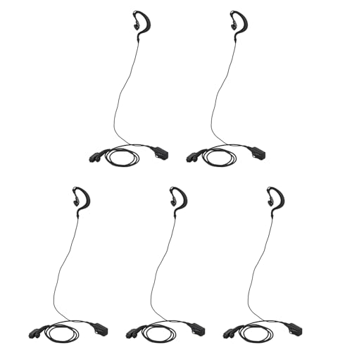 GNURBDILFO 5X Ohrhörer Headset mit Großem Ptt für Radio Pd580 Pd700 Pd780 Pt580H von GNURBDILFO