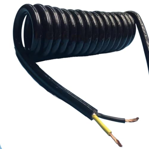 spiralförmige Spritzfeder um das Kabel, 2-adriges Teleskop-Spiralkabel, 4 mm quadratisch, 15 A, 20 A, Hochleistungs-Spiralverlängerung for mechanische Federkabel(Stretch 14 Meter) von GNYVZXPLQ