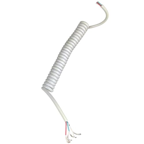spiralförmige Spritzfeder um das Kabel, 4-adriges weißes Federkabel, 3 mm Außendurchmesser, Federkabel, Auto-Teleskop-Federdraht, Federdraht, DIY-Kabel, Spiralverlängerung spiralförmige Spritzfeder um das Kabel, 4-adriges weißes Federkabel, 3 mm Außendurchmesser, Federkabel, Auto-Teleskop-Federdraht, Federdraht, DIY-Kabel, Spiralverlängerung von GNYVZXPLQ