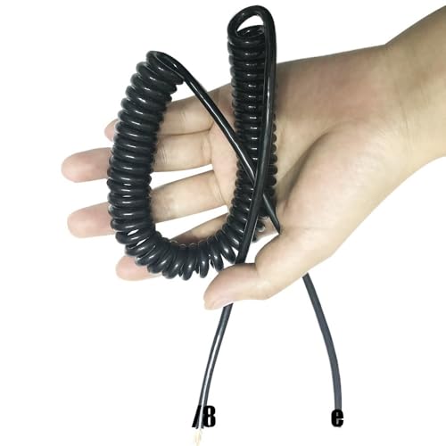 spiralförmige Spritzfeder um das Kabel, Spiral-Teleskopkabel, 0,2 mm, 2 Quadratzoll, Elektrokabel, mehradrig, Kupferkabel, 2p-10-adrig(4core 0.2 Square) von GNYVZXPLQ