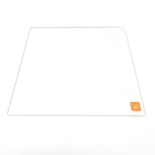 GO-3D PRINT Platte aus Borosilikatglas, flach, poliert, für 3D-Drucker, 150 mm x 150 mm von GO-3D PRINT