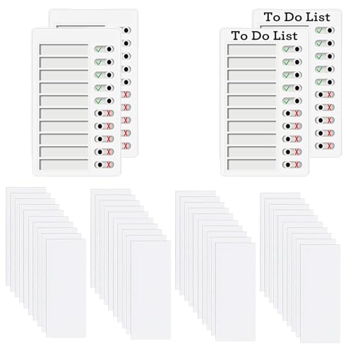 Merkzettel Checklistentafel, Diagramm Merktafel, Checkliste-Tafel, Zeitplan Planer, für Zuhause, Reisen, Lernplanung, Zeitplan Erinnerung, 4 Stück, inkl. 40 Ersatzblätter Merkzettel Checklistentafel, Diagramm Merktafel, Checkliste-Tafel, Zeitplan Planer, für Zuhause, Reisen, Lernplanung, Zeitplan Erinnerung, 4 Stück, inkl. 40 Ersatzblätter von GOBIWM