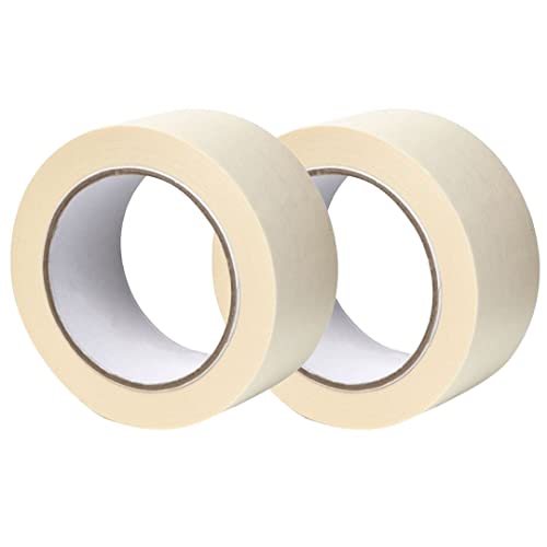 GOCABLETIES - Kreppband Doppelpack - 50 mm x 50 m - Malerkrepp zum Oberflächenschutz beim Streichen - lösemittelfreier Kleber - 2 Rollen GOCABLETIES - Kreppband Doppelpack - 50 mm x 50 m - Malerkrepp zum Oberflächenschutz beim Streichen - lösemittelfreier Kleber - 2 Rollen von GOCABLETIES