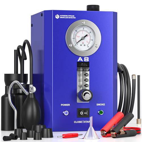 GODIAG Evap Nebelmaschine Kfz Rauchmaschine Lecksuchgerät mit Manometer Nebelmaschine Kfz Werkstatt mit Eingebauter Luftpumpe Nebelmaschin Kfz für DC12V Autos Motorräder Schneemobile ATVs Boote, A8 von GODIAG